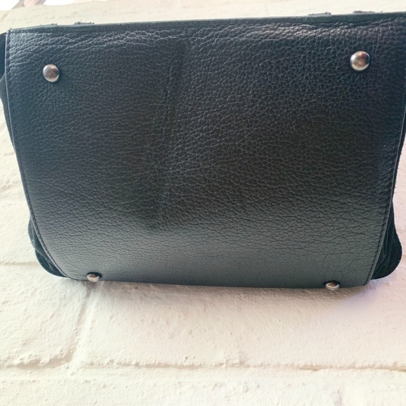 COPY - Anine Bing Structured Black Suede and Leather Bag - Picture 3 of 6